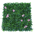 O verde artificial da conversão do buxo do falso do Topiary plástico da grama almofada a parede para a parede e o relvado artificiais da planta da decoração interna