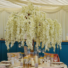 árvore artificial da flor de pano de seda plástico de 1m para o casamento