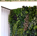 Vertical artificial da parede da grama verde do estilo da selva para a casa