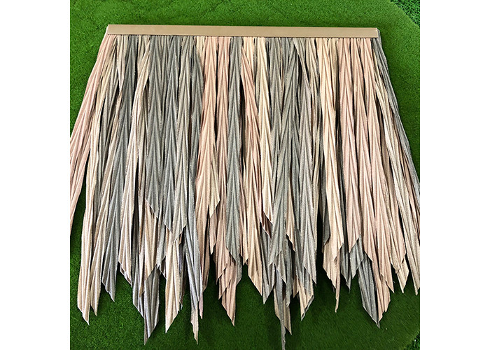 Straw Artificial Palm Leaf Roofing, plástico da prova da oxidação cobre com sapê o telhado