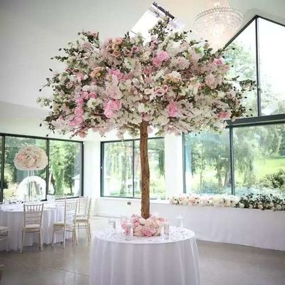 Árvore artificial plástica da flor de DIY, falso diretamente decorado Sakura Tree