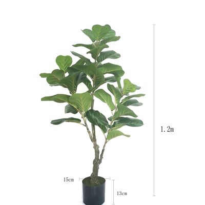 Árvore artificial da folha de figo do ODM H1.2m, árvores artificiais naturais do tronco 4ft